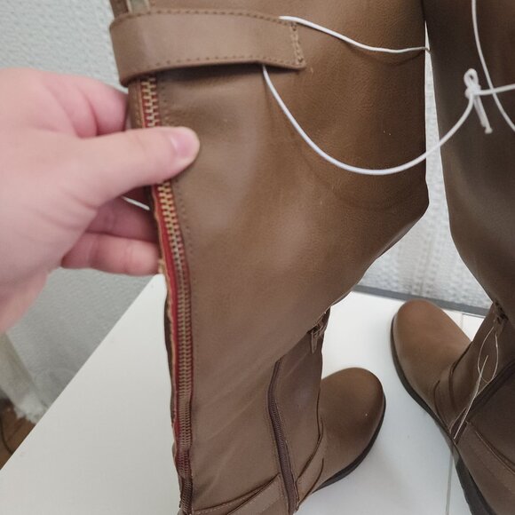 Target Mossimo Light Brown Heels Boots Women's Size 9.5 NEW - Picture 6 of 13